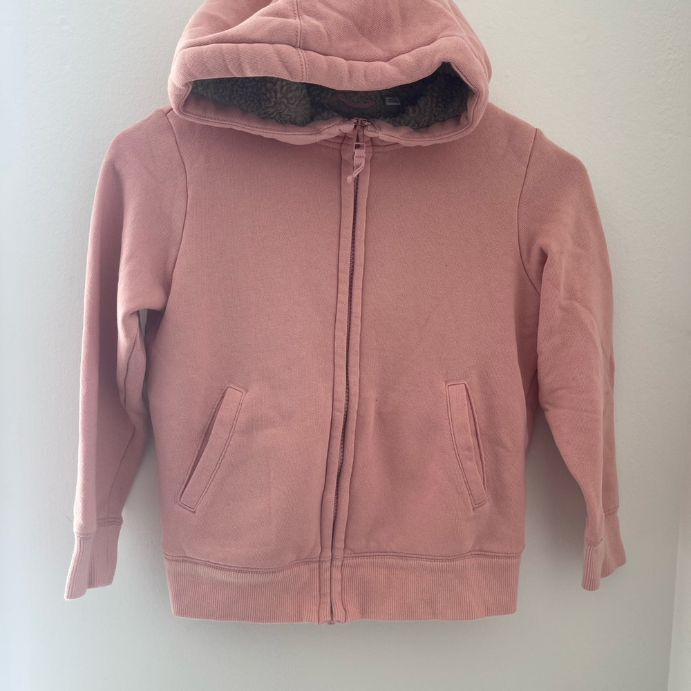 UNIQLO Kids Sherpa-Lined Zip Hoodie (Size 7-8)